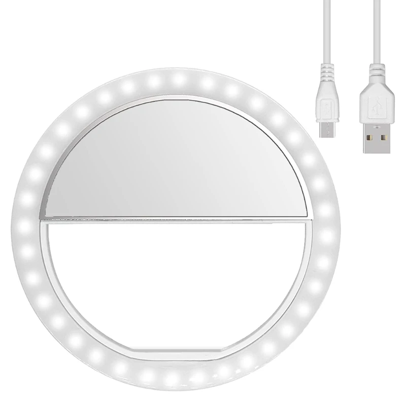 Мобильный телефон прямая трансляция круглый заполняющий светильник планшет