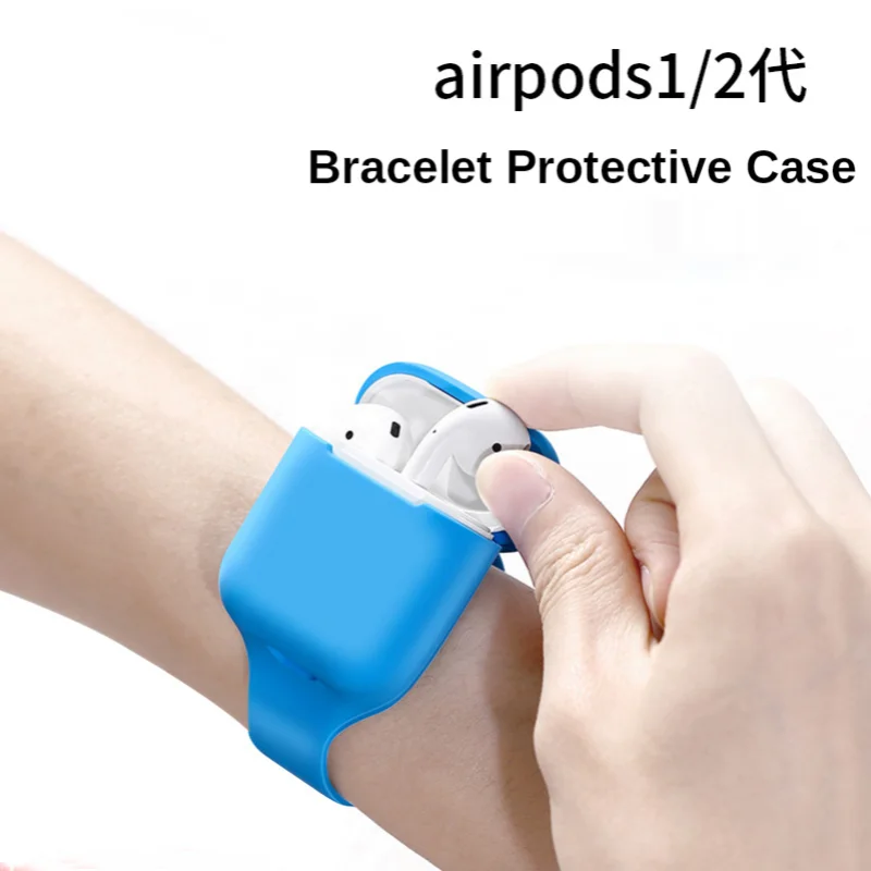 

Sports Silicone Case for AirPods 2 Case Wrist Band Earpods Cases for AirPod Air Pods 1 Cover Coque Soft Portable Fundas Luxury
