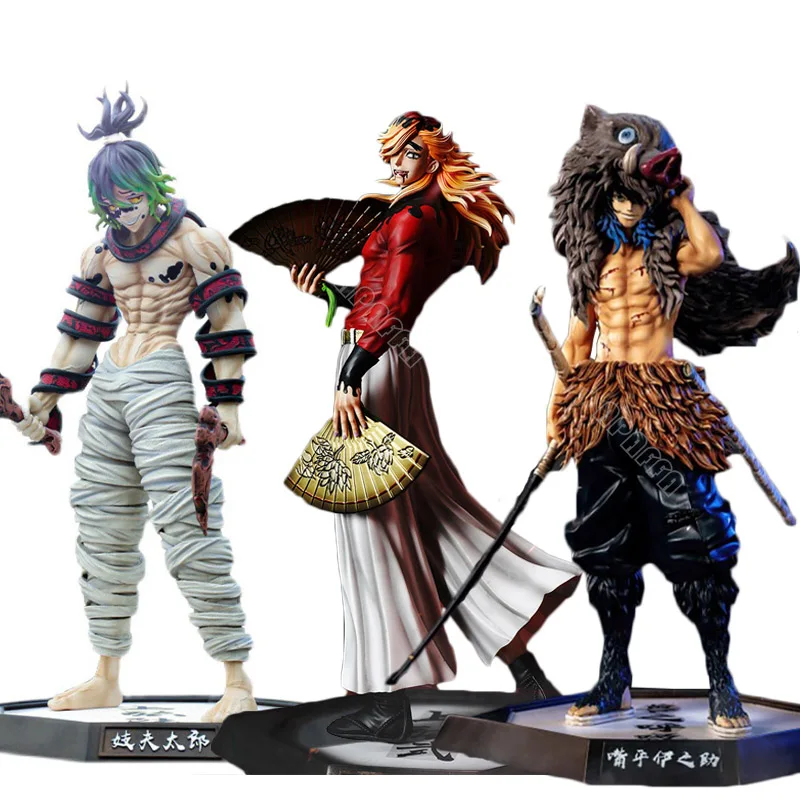

Demon Slayer Douma Anime Figure Inosuke Kimetsu no Yaiba Action Figure Tsugikuni Yoriichi/Daki/Gyuutarou Figurine Model Doll Toy