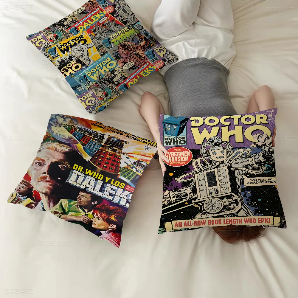 Фильм D-Doctor W-Whos 45*45 см наволочка Декор домашняя для дивана подушка