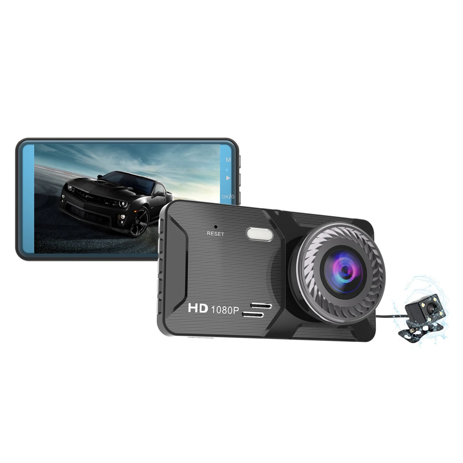 

Dash Cam For Cars 3 Million Pixel High-Definition Screen 1080P Dual Recording Car Dash Cam Provide 24-Hour Parking Monitoring