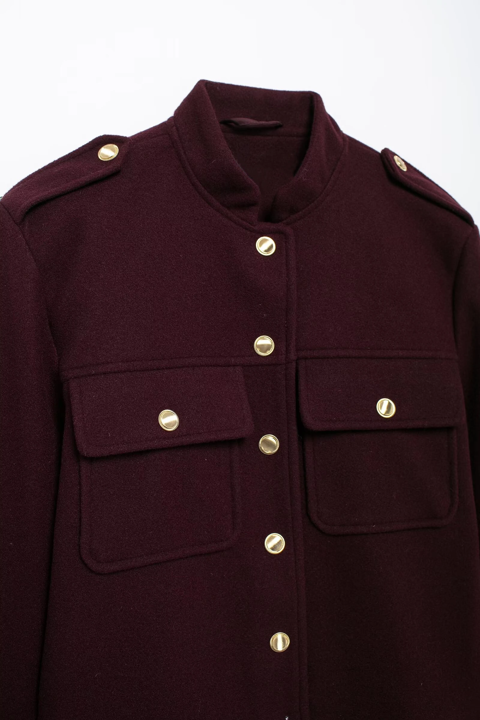 Женская короткая куртка RZRA с отложным воротником и длинными рукавами