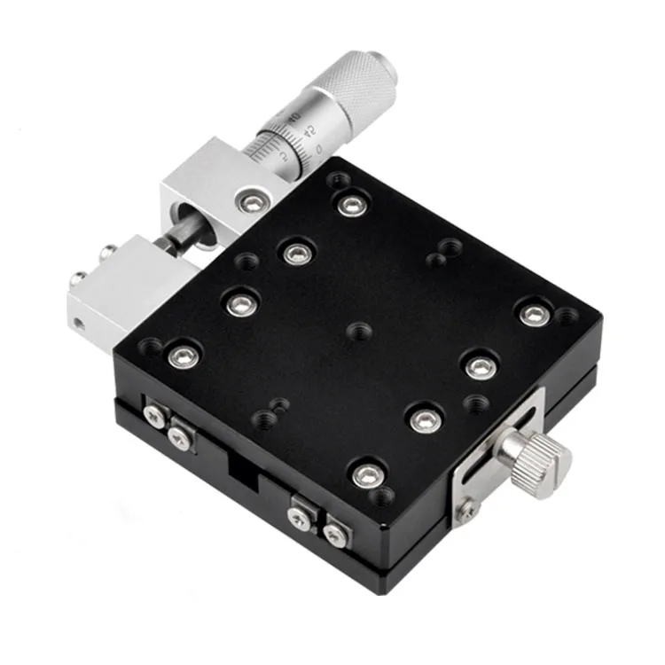 

125x125mm Travel 25mm Mobile Single X Axis Manual High Precision Optical Linear Manual Stage Sliding Table Sliding Table Stage