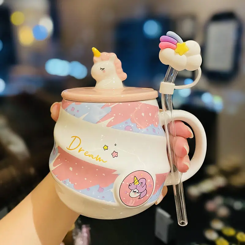 Cute unicorn ceramic mug