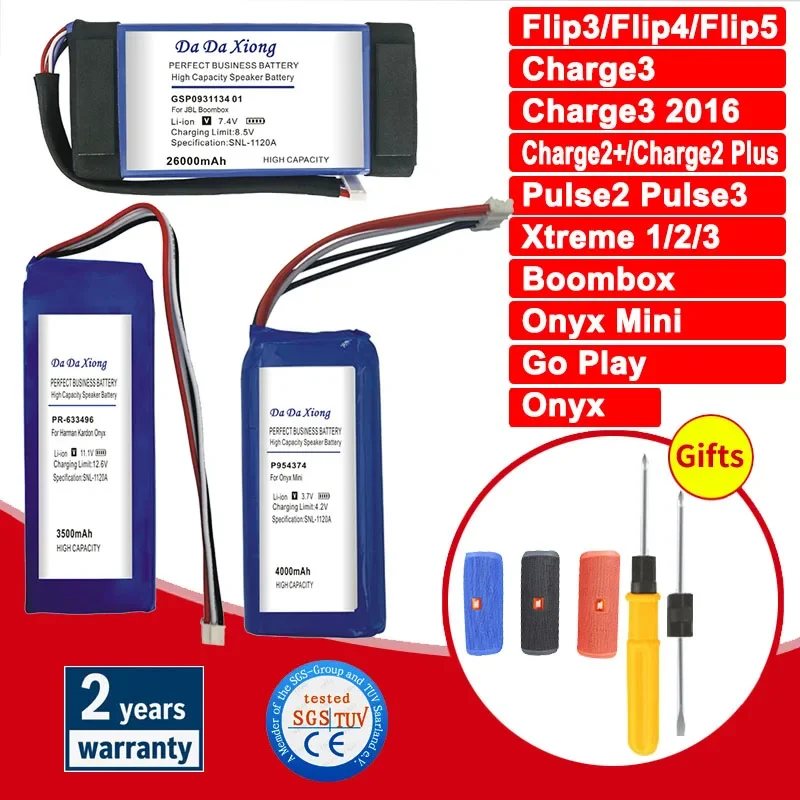 Сменный аккумулятор для JBL Charge Flip Pulse Xtreme 1 2 3 4 5 Harman Kardon Go Play Onyx Mini