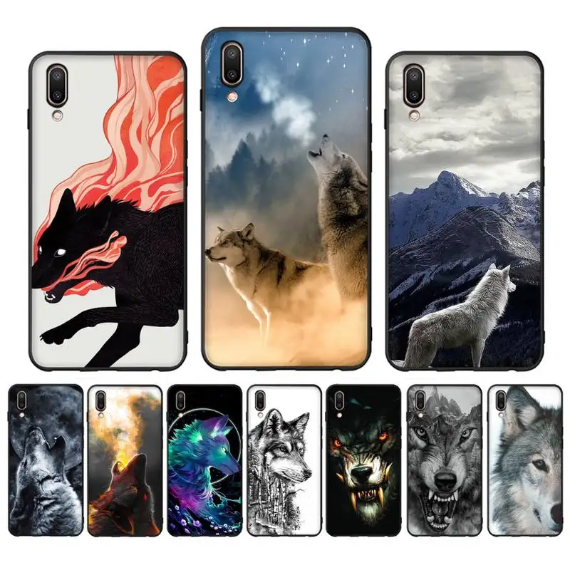 

Wolf Phone Case for Vivo Y91C Y11 17 19 17 67 81 Oppo A9 2020 Realme c3