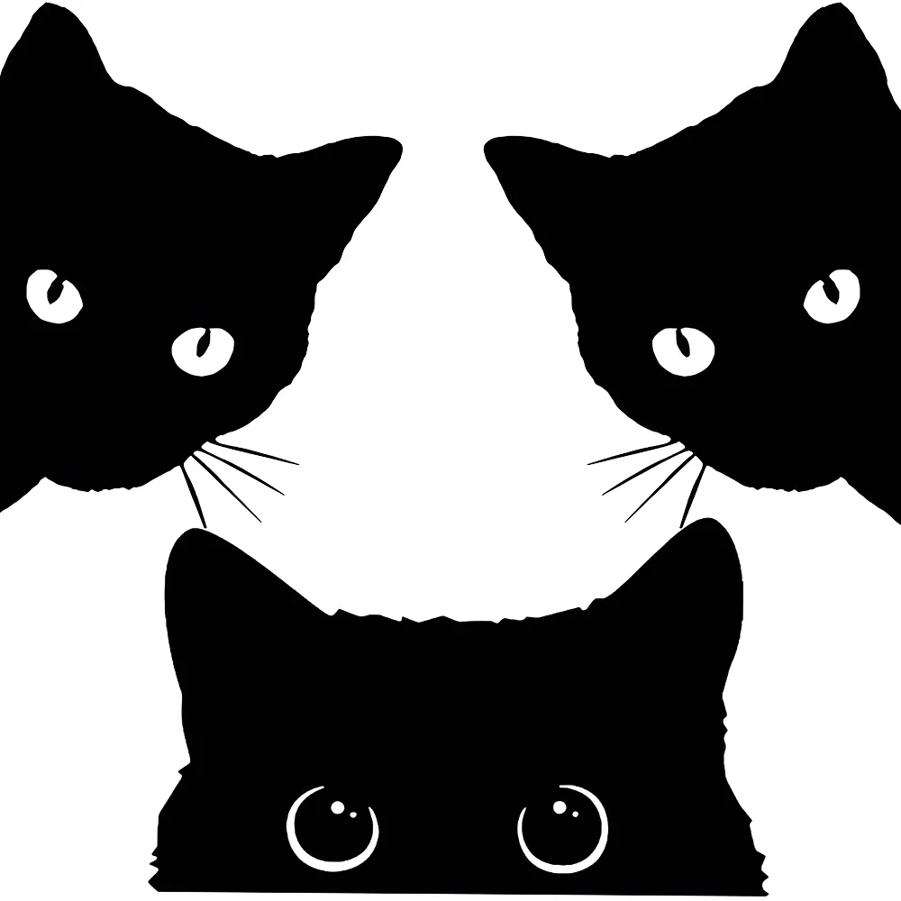 

Милые автомобильные наклейки, аксессуары, большая кошка, качающаяся с большими глазами, часы, виниловый автомобильный Стайлинг, водонепроницаемые наклейки 15*12 см, 1/3 шт.