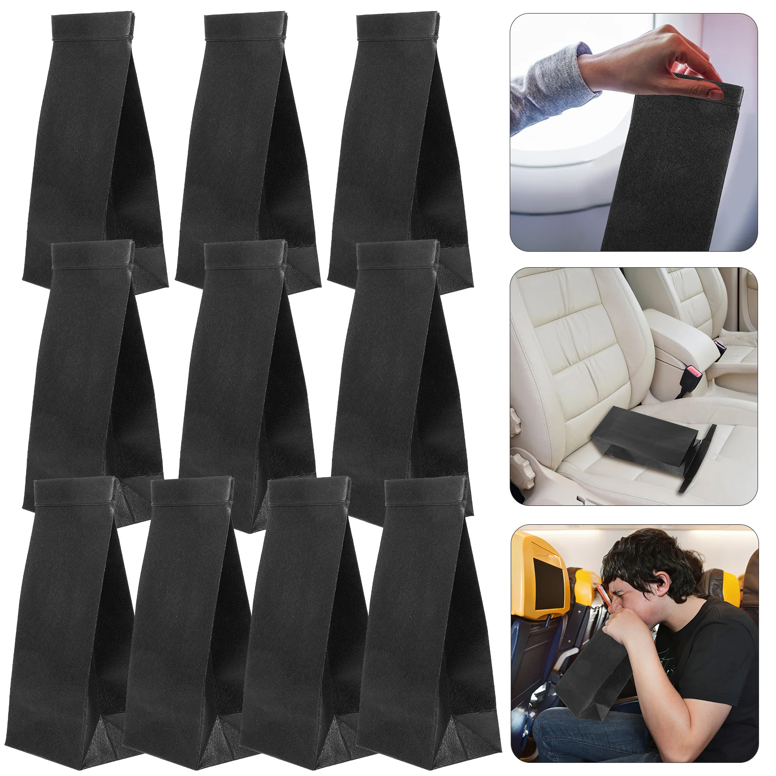 10 шт. мешок для мусора мусорный самолет уличная бумага дорожные мешки рвоты от