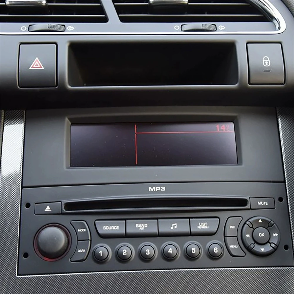 Фото ​ Многофункциональный чехол для Citroen C4 C5 RD3 Peugeot 207, автомобильный радиоприемник с C-экраном, фиксированная рамка, сменный корпус экрана проигрывателя компакт-дисков №4