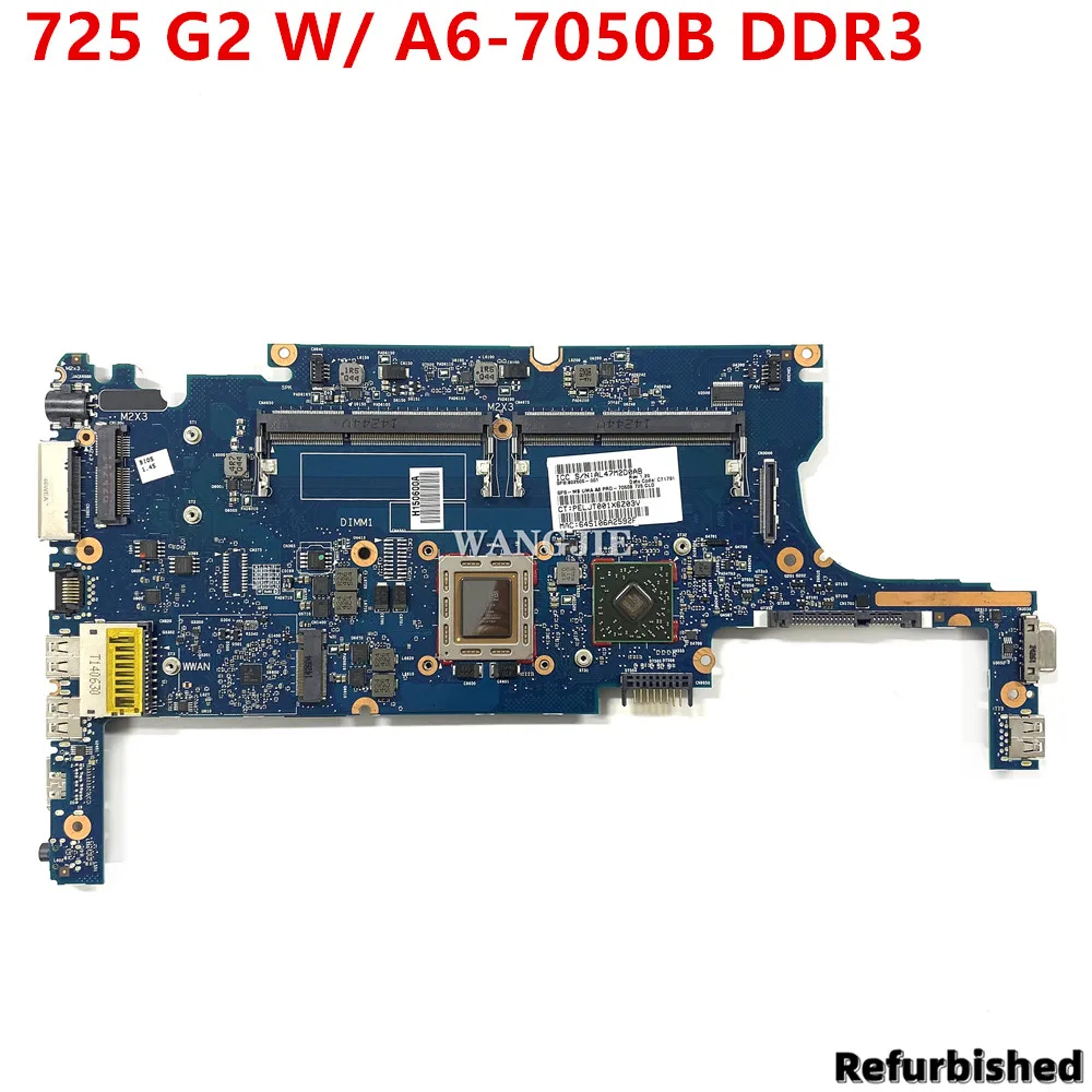 Восстановленная материнская плата для ноутбука HP EliteBook 725 G2 6050A2631301-MB-A02 A6Pro-7050B 802505-001 802505-501 Восстановленная материнская плата для ноутбука HP EliteBook 725 G2 6050A2631301-MB-A02 A6Pro-7050B 802505-001 802505-501