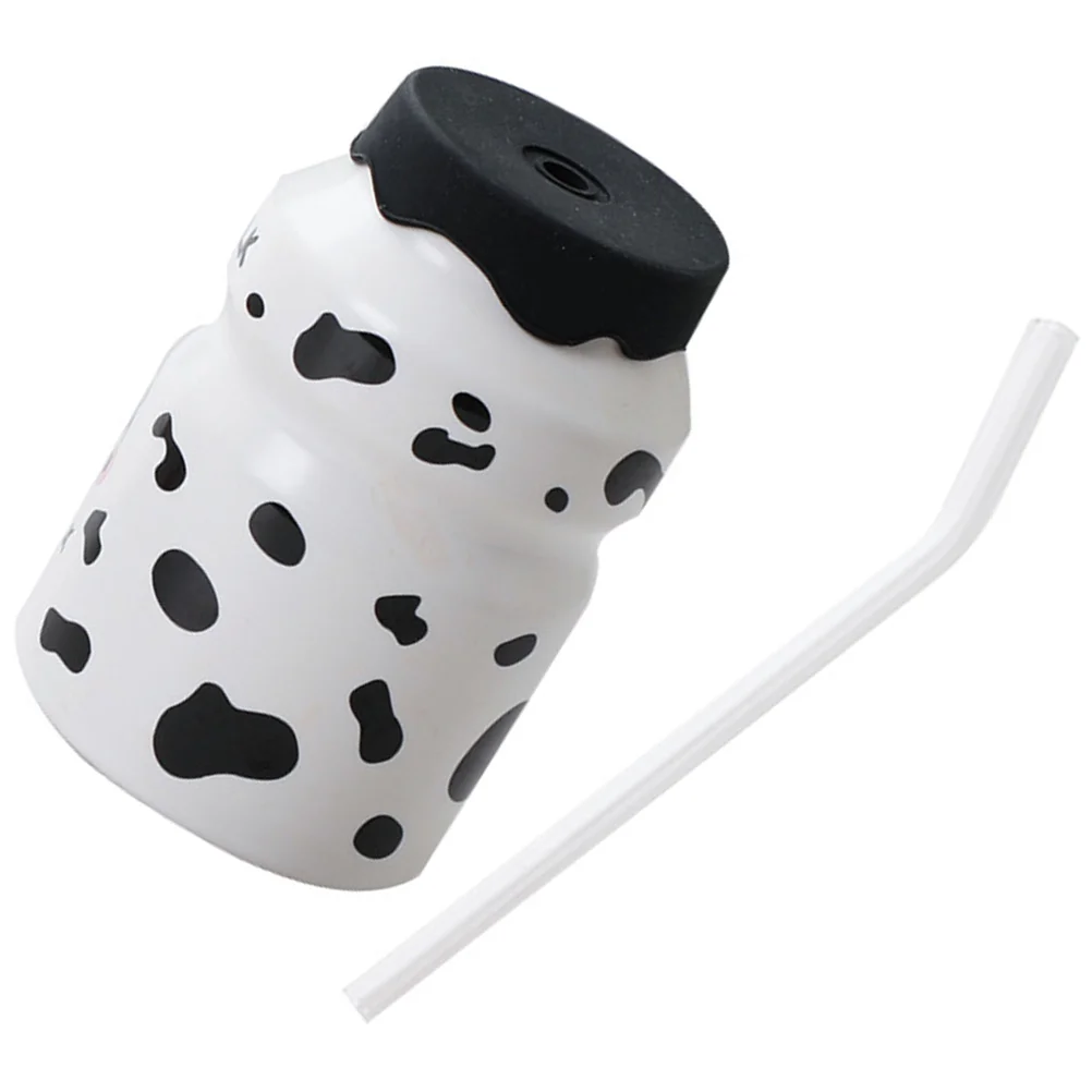 

1 Set of Cartoon Water Cup Portable Straw Bottle Convenient Water Bottle Travel Accessory