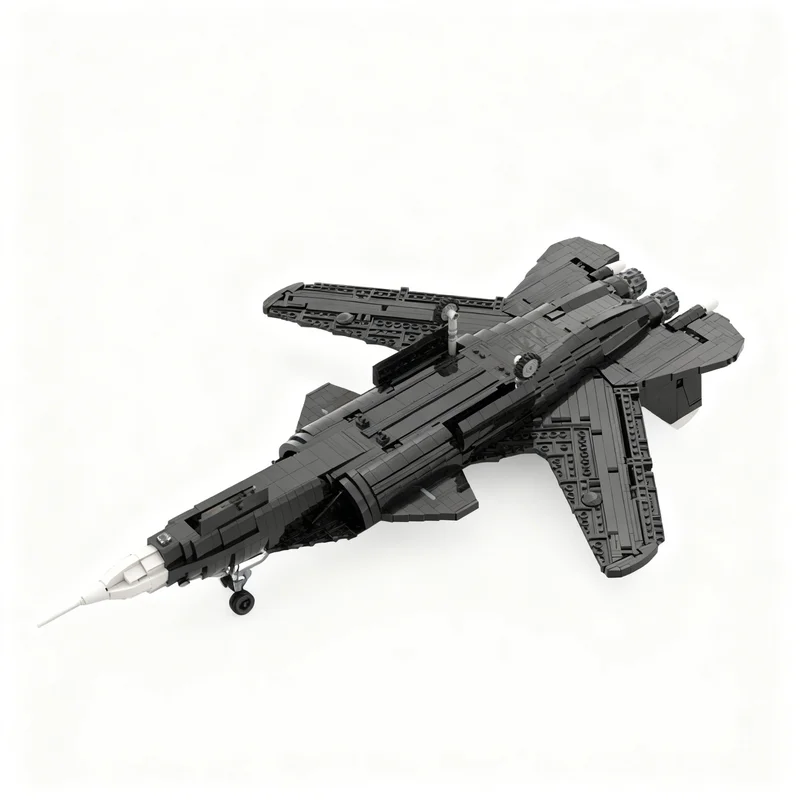 Фото 2819 деталей MOC SU-47 Беркут, модель из строительных блоков, архитектурный конструктор, рождественский подарок, игрушка, образовательный набор, творческая идея для дня рождения, 3D. №4