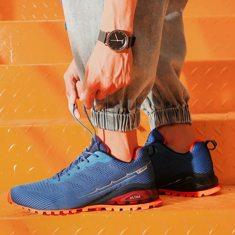 Men's Golf Shoes Mesh Breathable Outdoor Sneakers Men's Golf Sneakers Blue Green Plus Size 50 Men's Golf Training Shoes