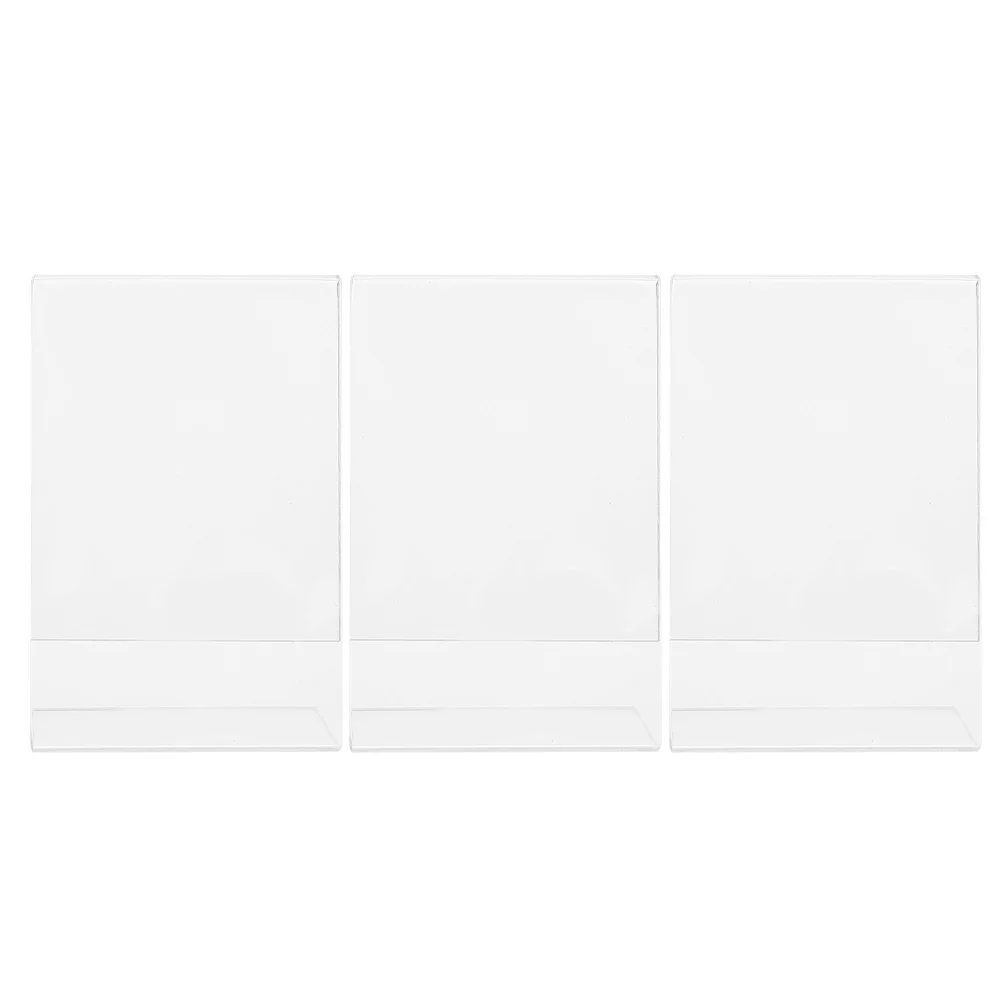 

Frame Picture Photo Holder Acrylic Frames Display Stand Clear Sign Desk License Tag Holders Table Keepsake Crafting Business