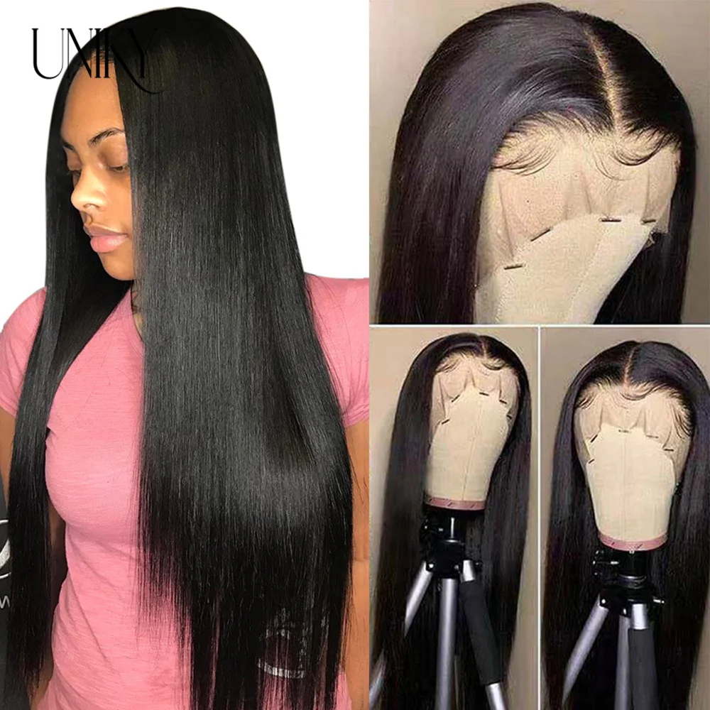 

Malaysian Straight Hair Wig 13x4 Pre-plucked Lace Frontal Human Hair Wigs with Baby Hair 100% Remy Hair 13x4 Straight Lace Wigs