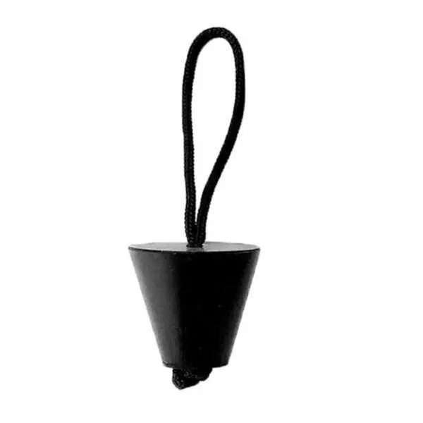 

2xRubber Kayak Canoe Boat Scupper Plugs Drain Holes Stopper with Rope Black
