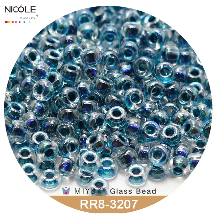 Круглые бусины миюки 3 мм 8/0 серия японских семян с перламутром для изготовления