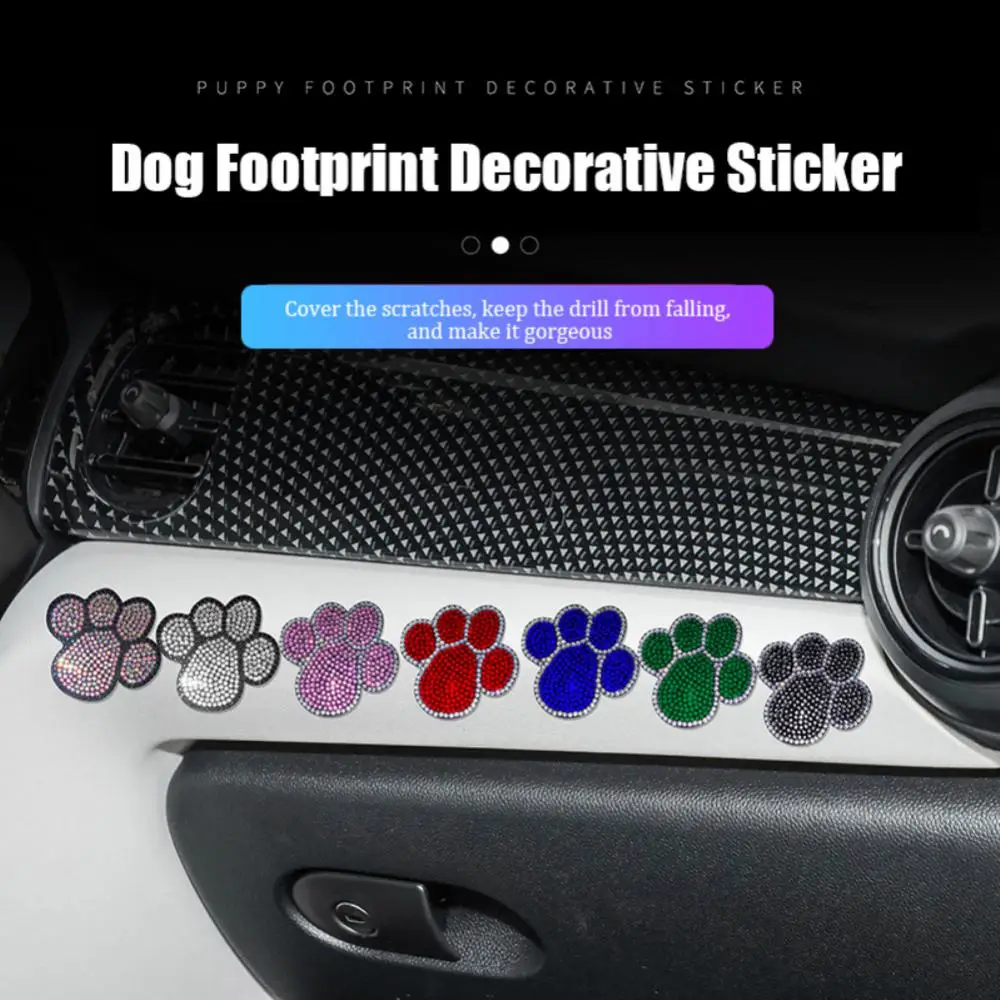 

Dog Claws Bear Paw Stickers Multi-color Self-adhesive Durable Universal Car Decor Car Tail Stickers Scratch Stickers
