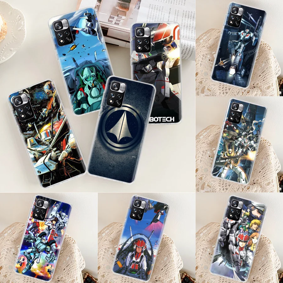 

Cartoon ROBOTECHS Phone Case For Xiaomi Poco X3 X4 GT NFC M4 M5 M5S X5 Pro 5G M3 Mi Note 10 Lite F3 F2 A1 A2 A3 CC9E Capa Coque