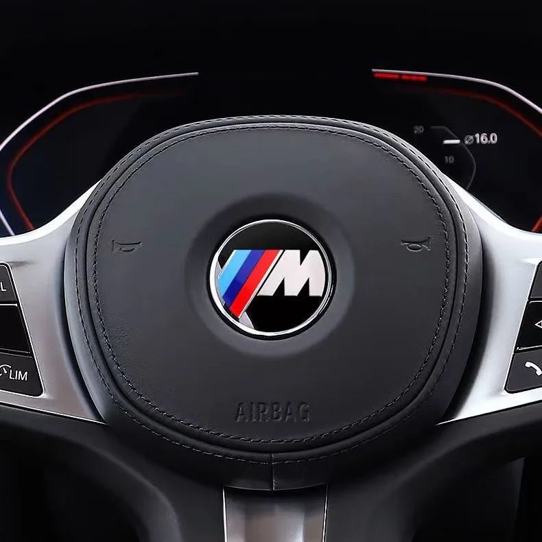 Фото Наклейка-эмблема на руль автомобиля для BMW E46 E90 E60 F30 F10 E39 E36 E87 F20 E90 E70 M3 M5 M6 G20 G30 E93 Z3 №5