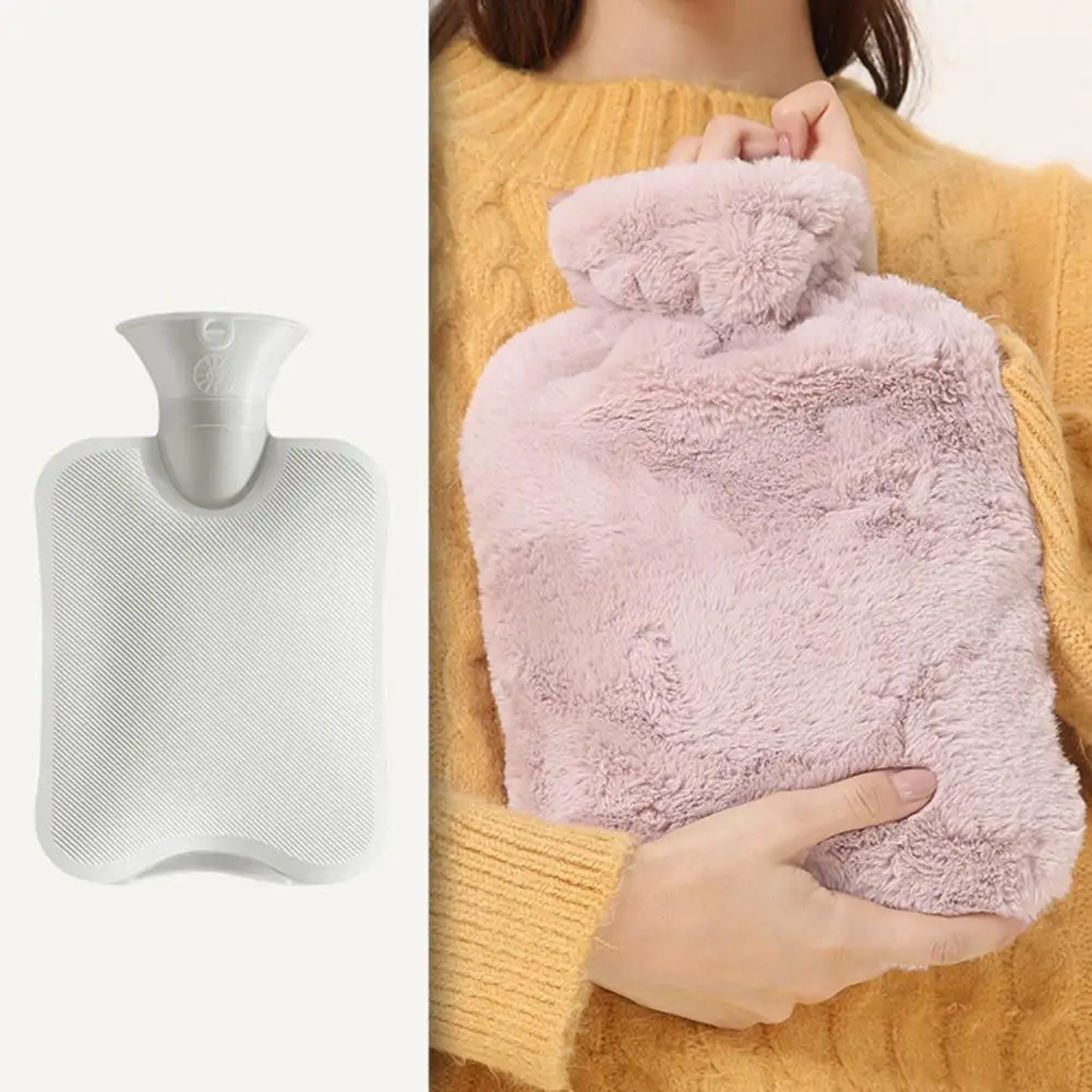 

Practical 2000ML Hot Water Bottle Hand Warmer Bag Portable Water Filling Soft Hand Warmer Bag Winter Accessories For Home