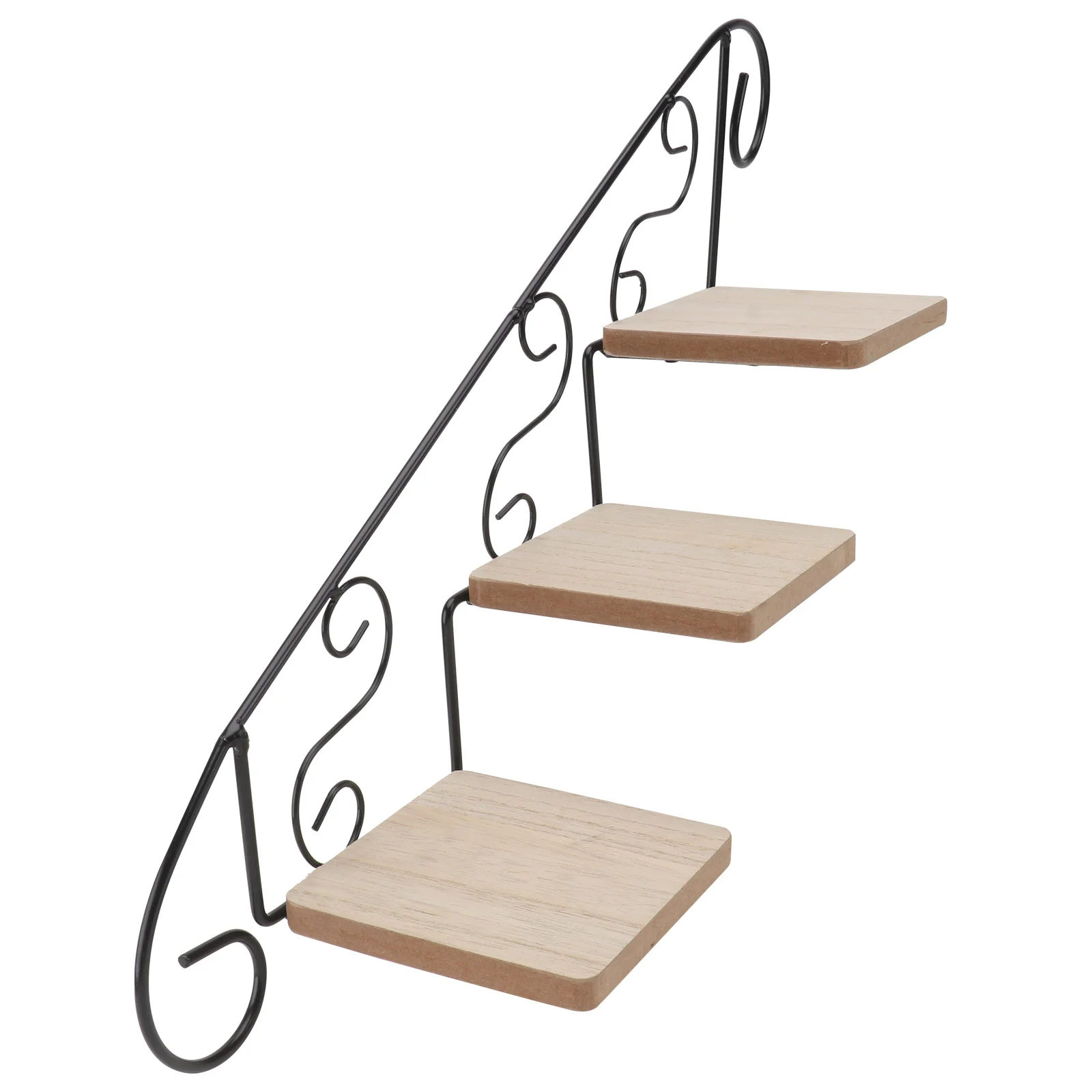 

White Corner Shelf Wall Mounted Planter Rack Rustic Balcony Stand Display Shelves Floating Wood Spices Hanging Flower