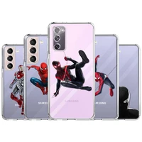 case for samsung galaxy s22 s21 ultra s20 fe s10 plus waterproof phone funda note 20 10 9 clear cover amazing spiderman parker