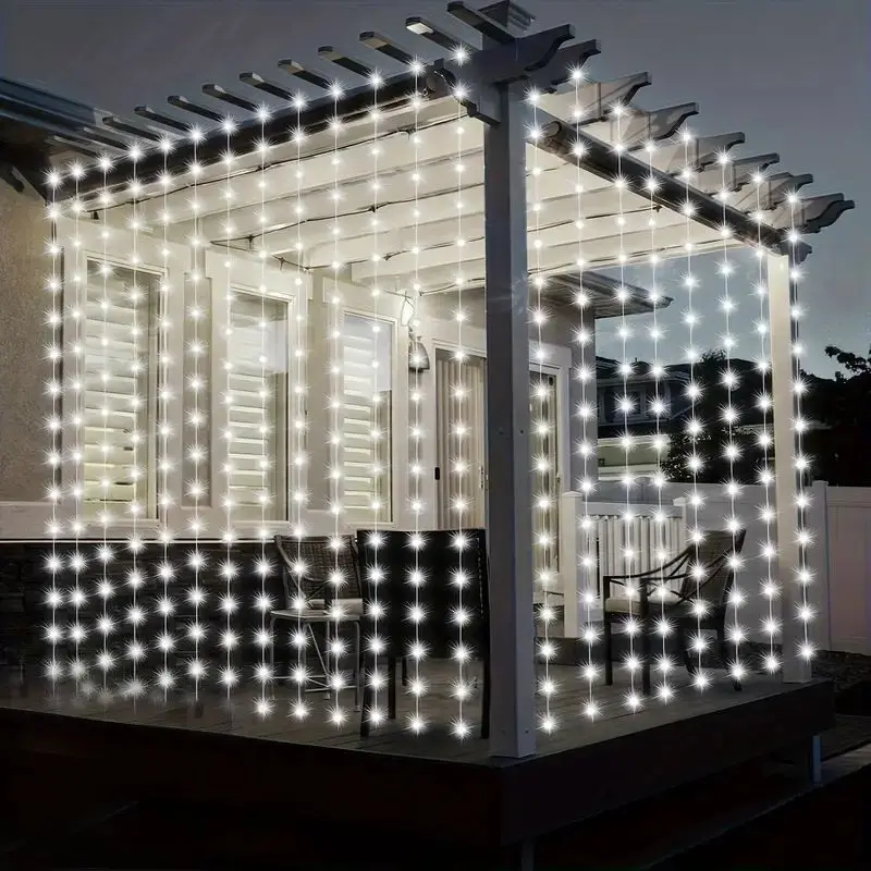 6x3m/3x3m Гирлянды Для Оконных Штор С Дистанционным Питанием От Usb Рождественские