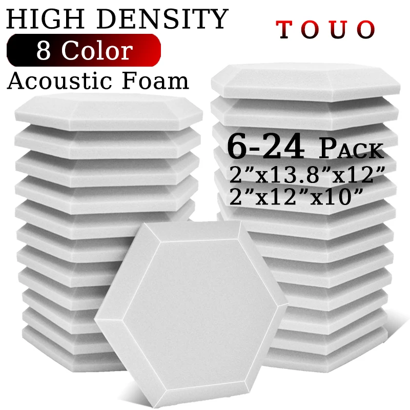 6/12/24 шт. акустические панели из пены высокой плотности