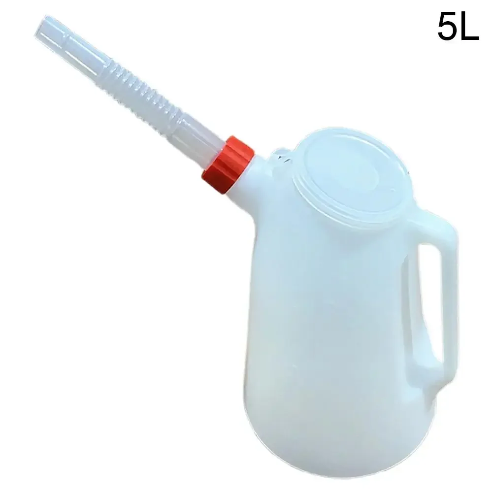 Универсальный 2/3/4/5 литров гаражный мерный кувшин для масла и масла с гибким носиком для автомобиля, мотоцикла, контейнер для масла T5d5