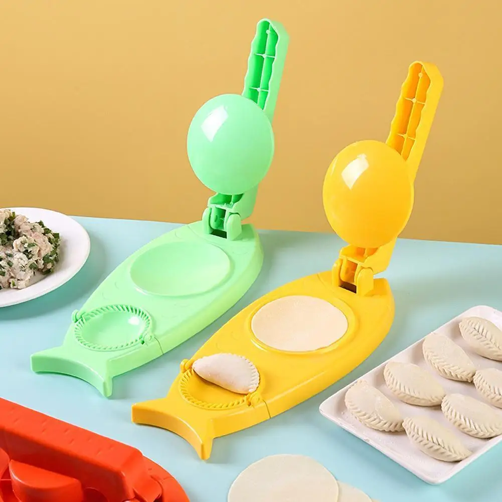 

2 In 1 DIY Dumpling Maker Mould Dough Pressing Tools Manual Maker Dumpling Baking Tools Dumpling Press Wrapper Pastry Crust F5H3