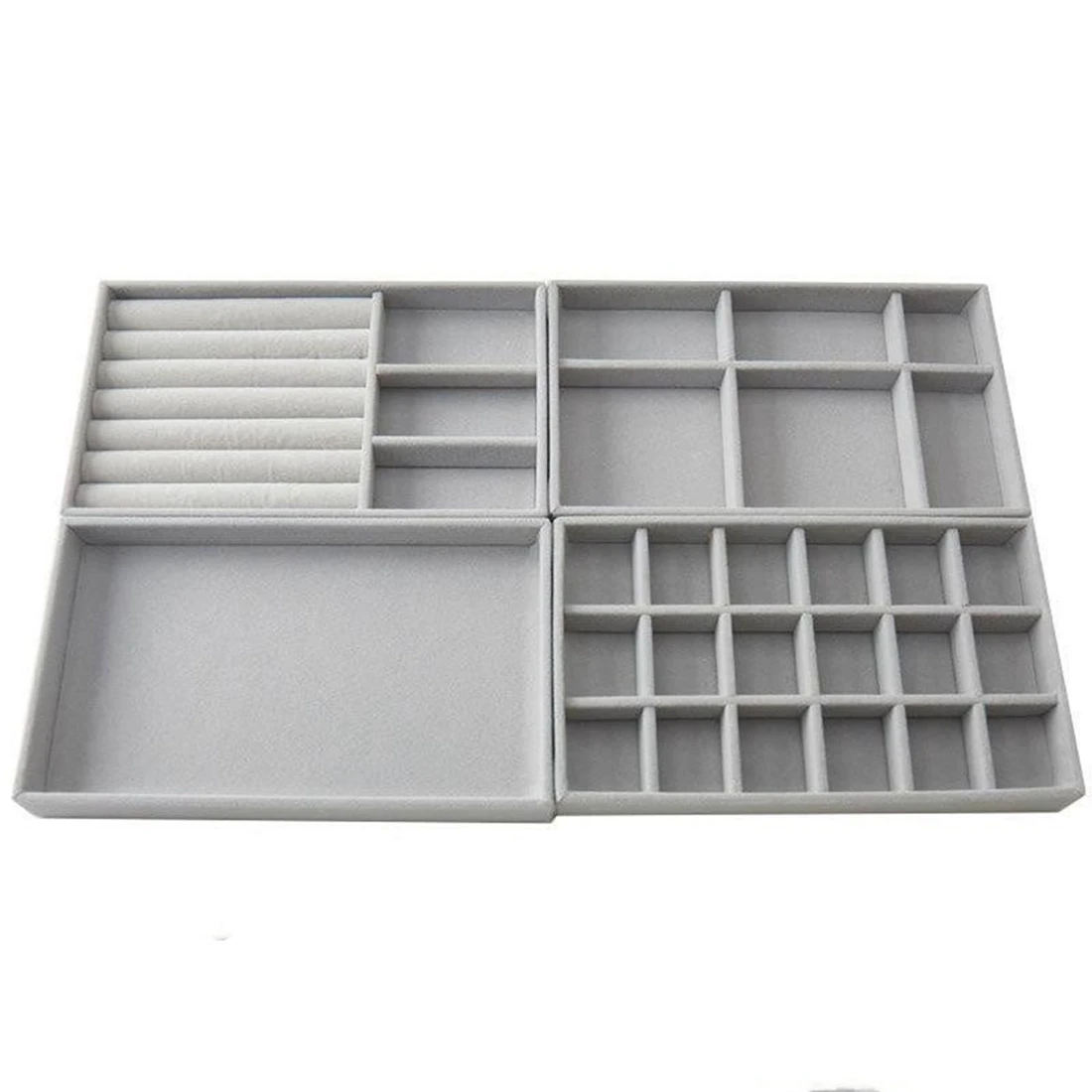 

Jewelry Display Storage Box Desktop Finishing Makeup Storage Tray Earrings Earrings Bracelets Ring Storage Rack