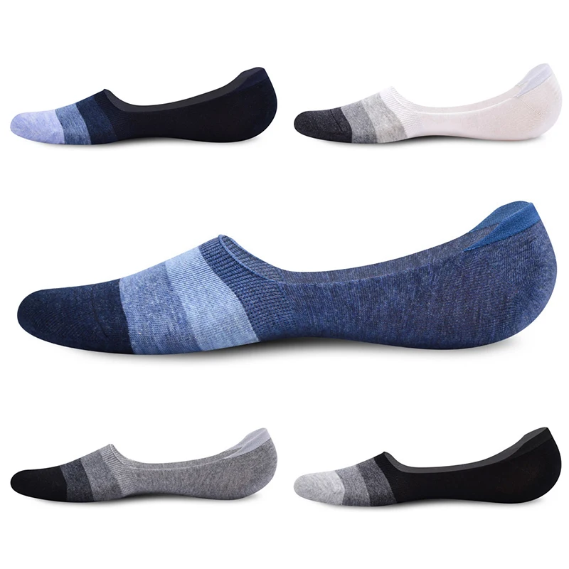 Купи 12 Pairs New Invisible Socks Men Casual Short Ankle No Show Socks Men's Silicone Non-slip Running Boat Socks за 1,357 рублей в магазине AliExpress