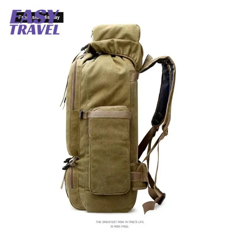 

Уличная сумка на молнии, износостойкий походный рюкзак с регулируемой боковой пряжкой, нейтральная сумка для альпинизма, оборудование для кемпинга, 80 литров