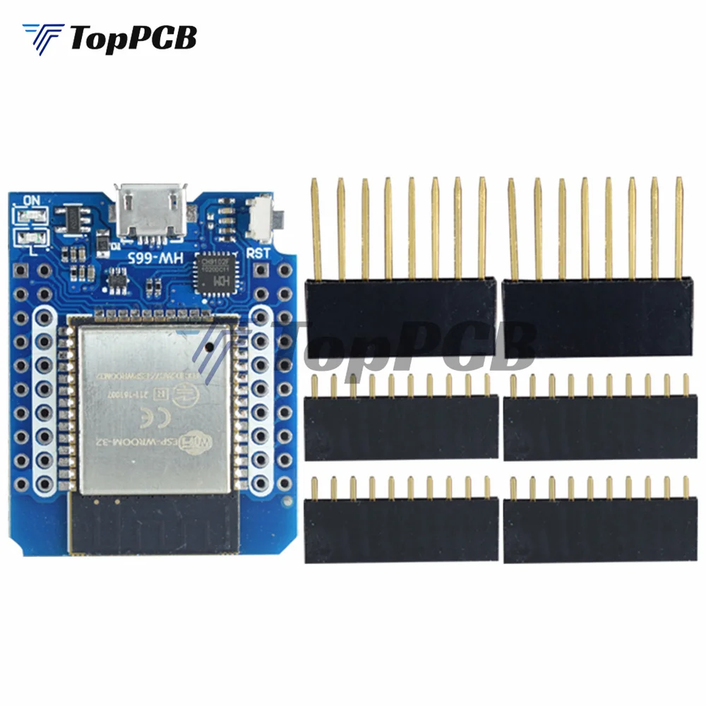 

Мини-комплект ESP32 модуль макетная плата с Wi-Fi беспроводной Bluetooth 2-в-1 двухъядерный процессор ESP32 3,3-5 в сильная расширяемость дополнительный 2% o