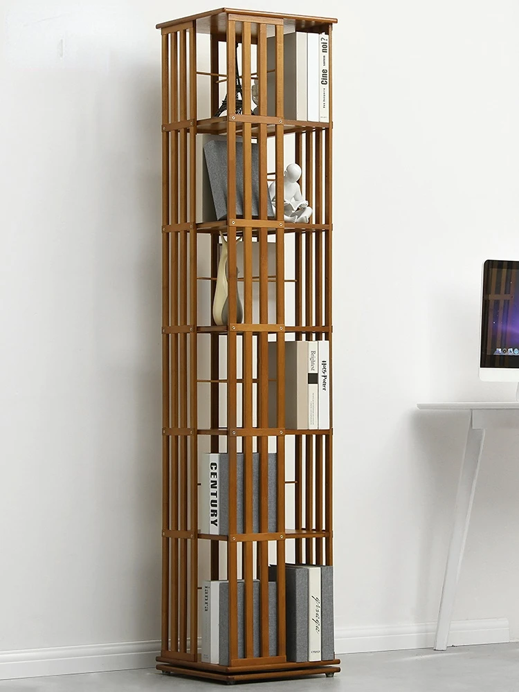 

Rotating Bookshelf Floor Children's Storage Cabinet Simple Storage Simple Home Student Multi-Layer