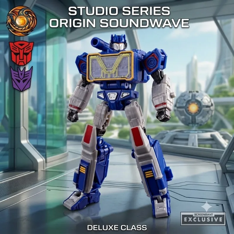 Фото Коллекционная фигурка Hasbro Transformation Studio Series Deluxe Class Origin Soundwave, подарок на день рождения №4