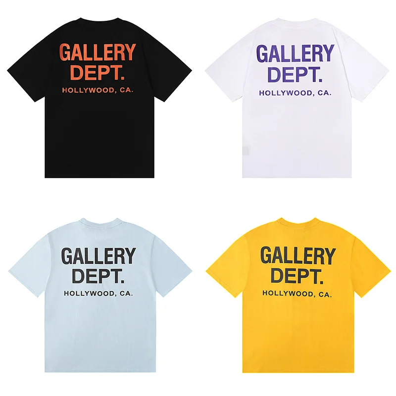 

2023 NEW GALLERY DEPT TIDE Harajuku BODY COCKTAILS Letter Printing T Shirt Loose Oversize Hip hop Unisex Short Sleeve Tees