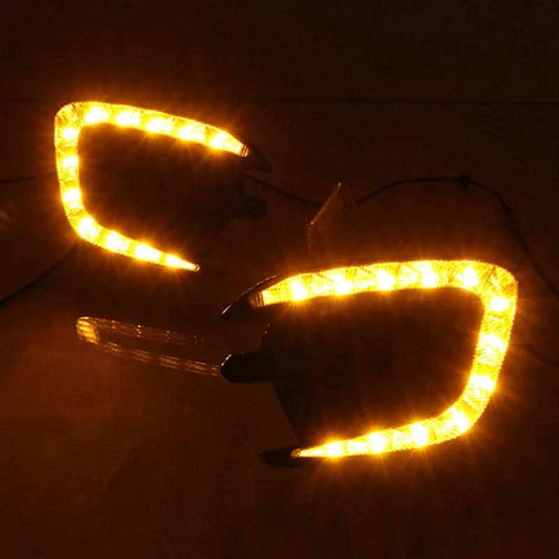 Для Mitsubishi Pajero Sport Montero 2013 2014 2015 дневные ходовые огни противотуманная фара крышка 12