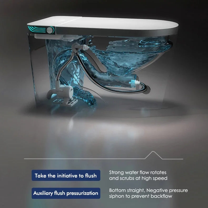 Новый дизайн автоматический открытый электронный биде туалет автоматическая