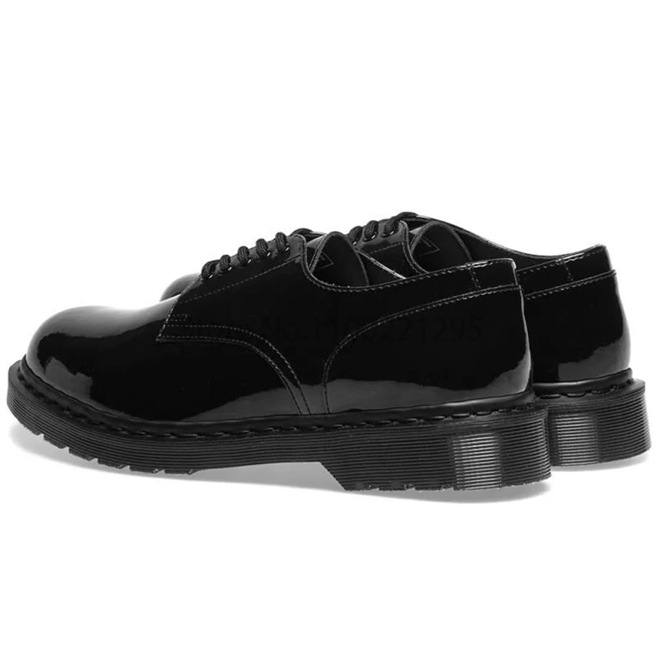 2022 Brand Oxford Men's Dress Shoes Men Formal Business Lace-up Bright Leather Minimalist Shoes Male Office Party Wedding Shoes