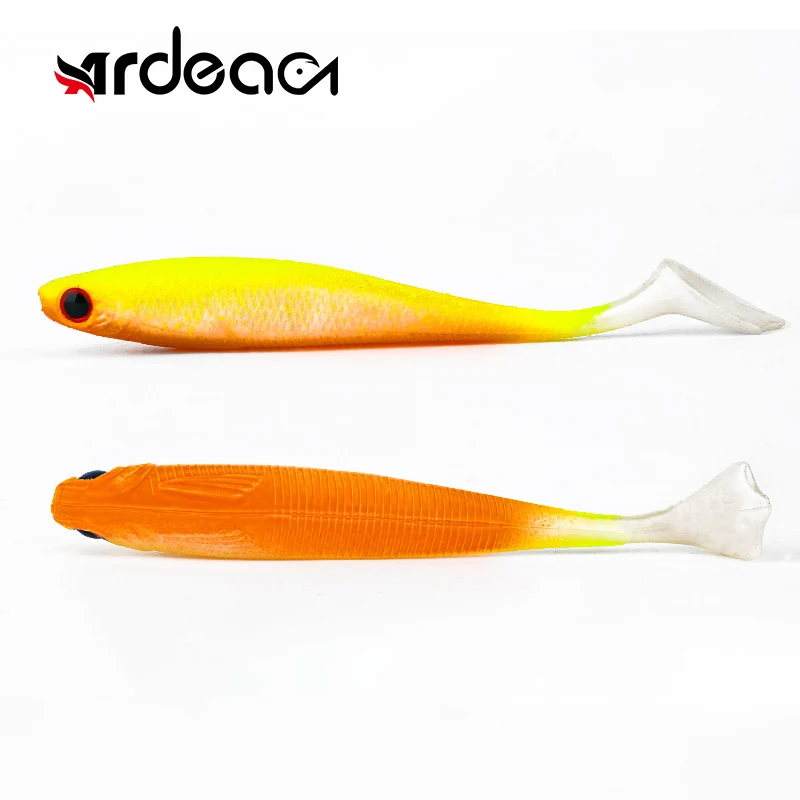 

ARDEA Rock-tailed Fish Bait 95mm5.9g 5pcs Shad T-tail Silicone Fishing Lure Aritificial Simulation Jig Wobblers Carp Bass Tackle