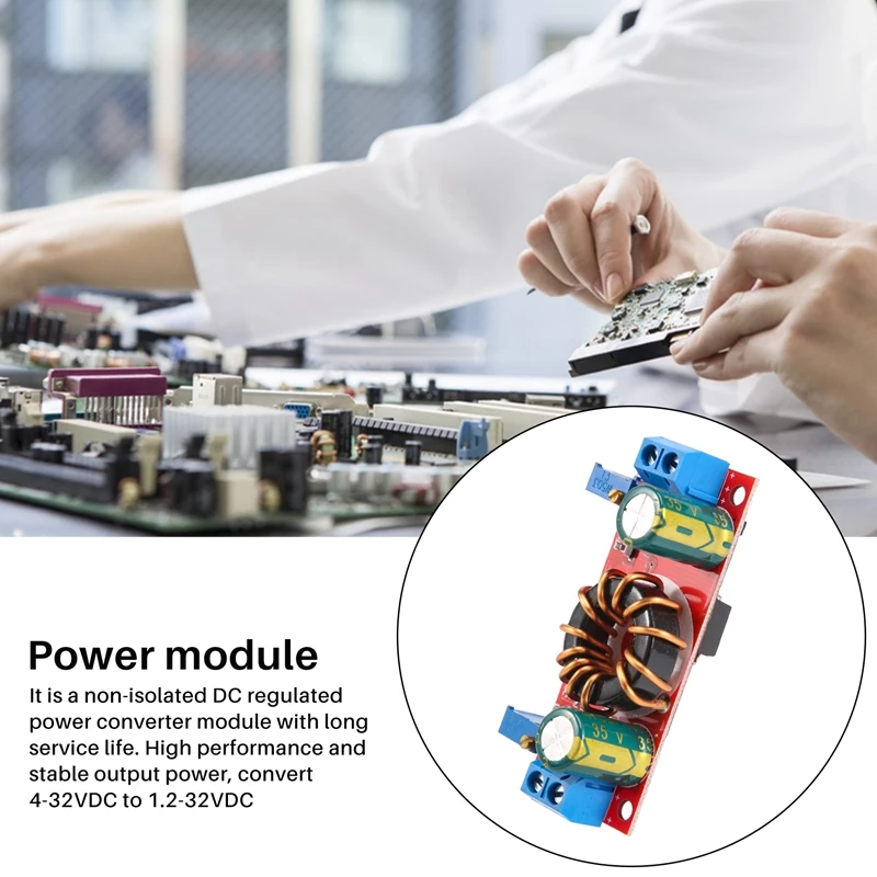 Модуль питания DC-DC понижающий преобразователь модуль CC V от 4-32 В до 1 2-32 10 А