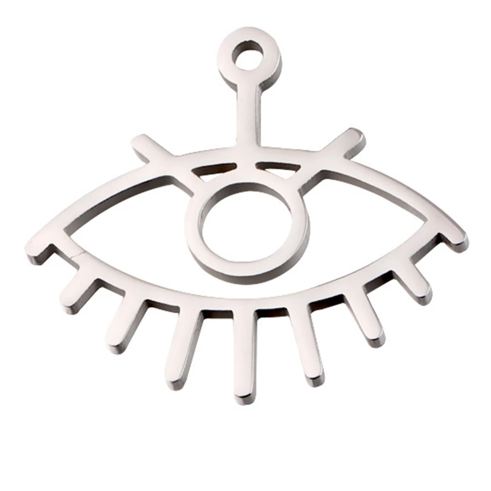 

22MM Mirror Stainless Steel Devil's Eye Pendant Handmade DIY Earring Necklace Accessories Silver Color