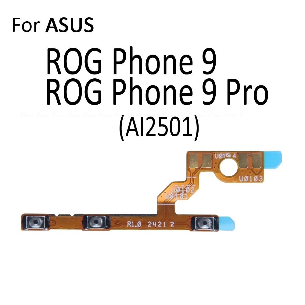 Фото Для Asus ROG Phone 1 2 II 3 Strix 5 5s 6 8 9 FE Pro 6D Ultimate: кнопка включения/выключения, кнопка регулировки громкости, гибкий шлейф, запчасти для ремонта №2