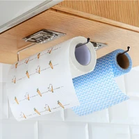 hanger paper roll holder home wall mounted towel storage rack for kitchen bathroom storage hook bar cabinet rag hanging holder