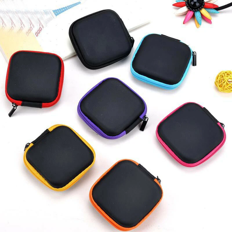 Cute Kids Mini Coin Purse Zipper Wallet Women Ladies Men Travel Earphone Key USB Cable SD Card Holder Bag Case