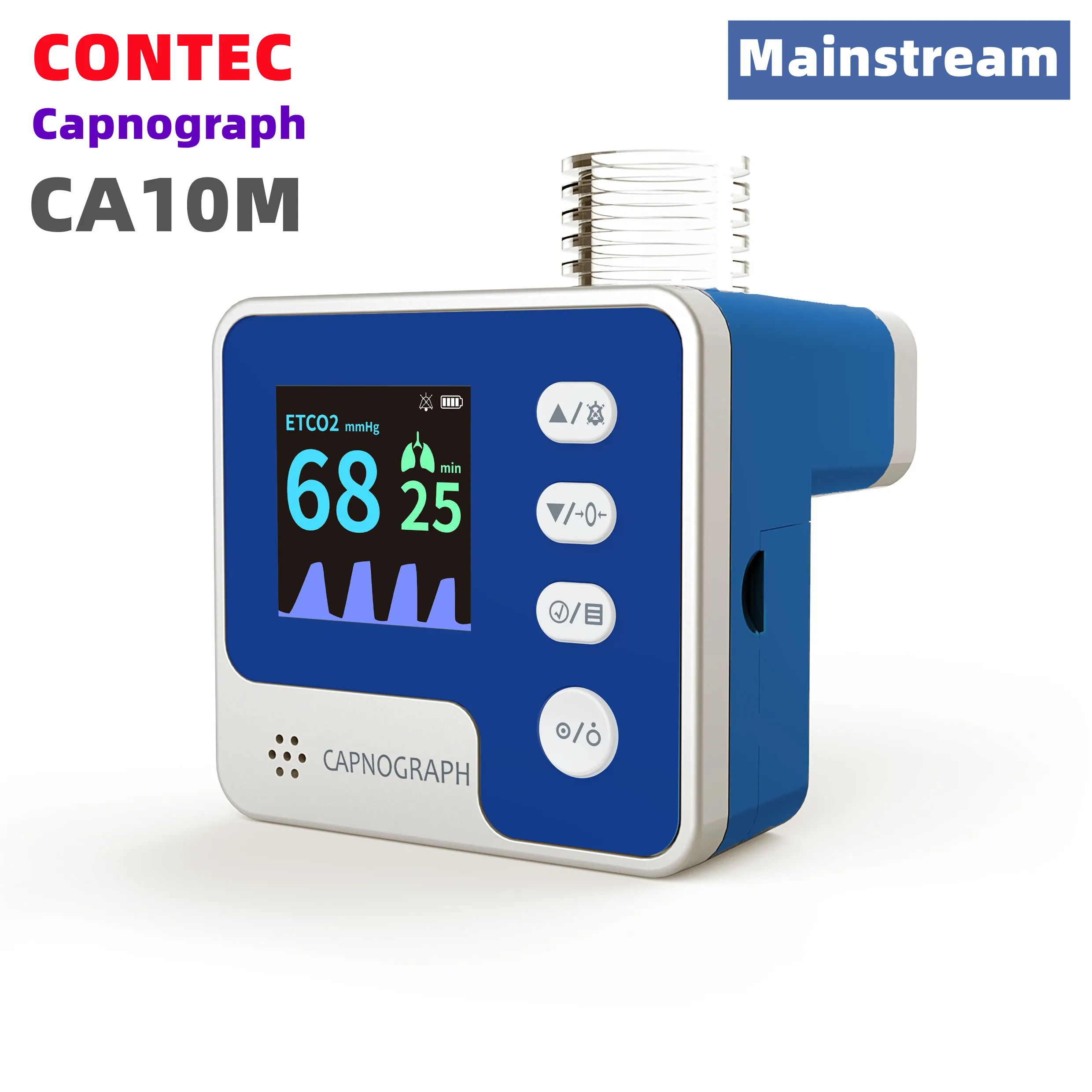 

Brand new CONTEC CA10M NEW Capnograph End-tidal CO2 Respiration Rate ETCO2 Mainstrea