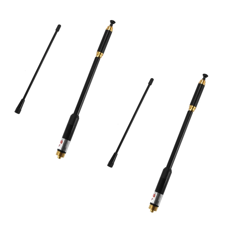 

2X AL800 VHF UHF SMA-F Female Telescopic Dual Band Antenna For Two Way Radio BAOFENG UV5R UV-5R UV-B5 UV-B6 BF-888S
