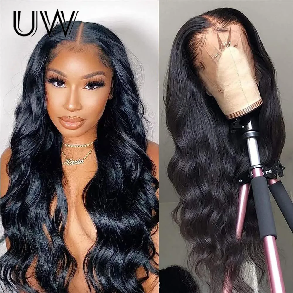 

Body Wave Lace Front Wig 34 36 Inchs Long Wig Remy Brazilian 180% Density 13x4 13x6 Transparent HD Lace Frontal Human Hair Wigs